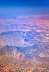 central Fuerteventura from the air