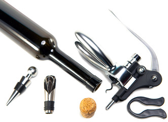 Naklejka premium Set for wine laying