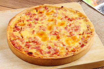 Quiche lorraine French pie