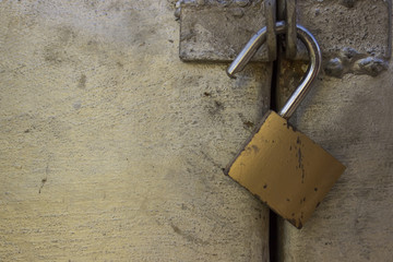 open padlock