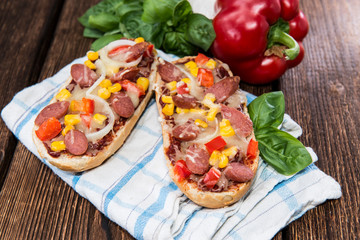 Salami Pizza Baguette