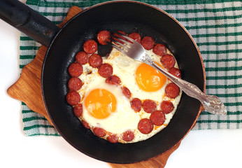 fried eggs for breakfast
