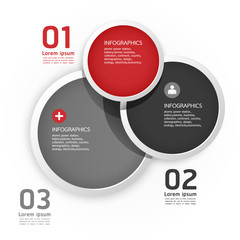 Modern Design Circle template / can be used for infographics / n