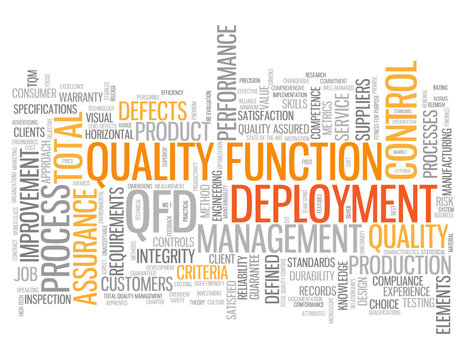 "QUALITY FUNCTION DEPLOYMENT" Tag Cloud (business management)