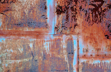 Grunge rusty painted metal background