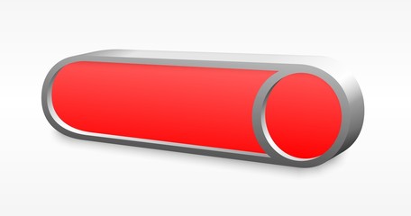 red rounded metal button