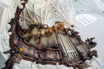 Great organ of Oliwa Archcathedral in Poland - obrazy, fototapety, plakaty