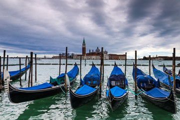 Fototapeta premium Gondolas in Venice, Italy