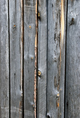 .Weathered wooden planks