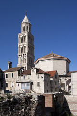 Fototapeta na wymiar St Domnius Cathedral and mausoleum of Diocletian, Split, Croatia
