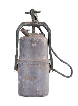 Vieille lampe &agrave; carbure.