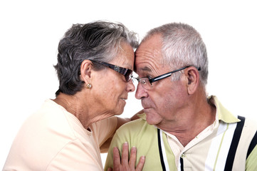 Couple âgé heureux.