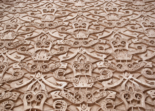 Decorated wall in Marrakech