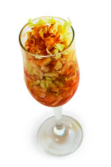 tomato cabbage tasty lettuce isolated white background