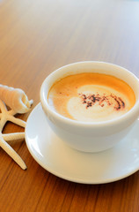 Cappuccino coffe cup
