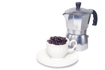 coffee beans in cup