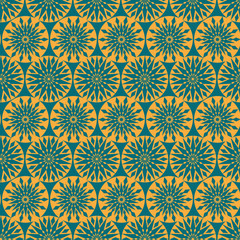 Seamless background with Arabic or Islamic ornaments style patte