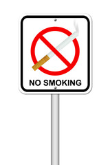 no smoking sign with cigarette