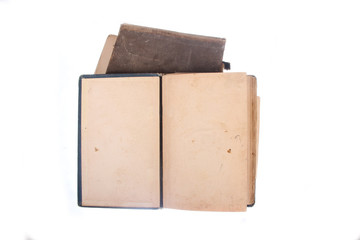 open old book  isolated white