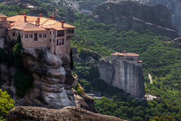 Fototapeta na wymiar Klasztor Varlaam na Meteory w regionie Trikala w lecie, Grecja