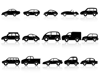car silhouette icons