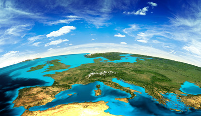 Europe landscape from space © 1xpert