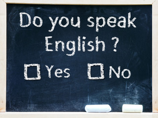 Do you speak english test