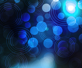 Blue Abstract Circles Background