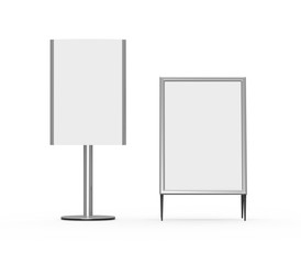 White Display Advertising Stand
