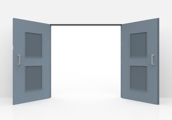 Open Door in  Wall