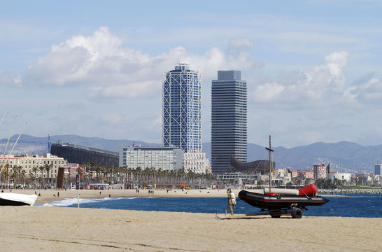 Beach at Barcelona. Spain