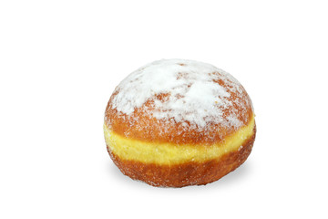 Doughnut on white