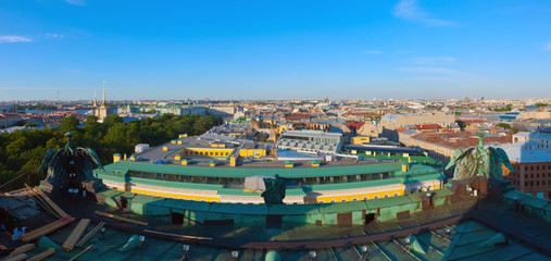 Top view of St. Petersburg