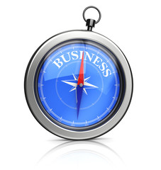 3d compasses pointing to business