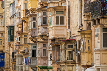 Fototapeta na wymiar Balkony Valletta