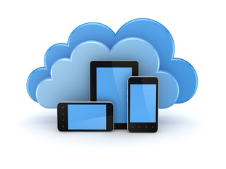 Cloud computing concept.