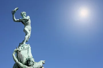  Statue of BRabo, Antwerp, Belgium © geert huysman