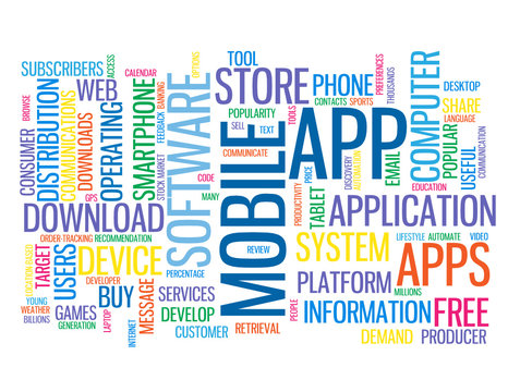 "MOBILE APP" Web Button (download application smartphone apps)