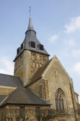 Fototapeta premium église de breteuil sur iton en normandie