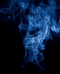 Smoke abstract with face like image looking through smoke