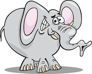 cartoon illustration of elephant