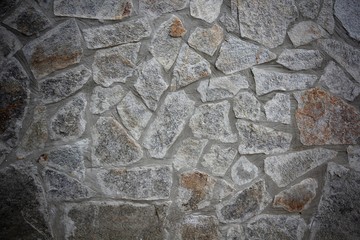 Natural old stone wall