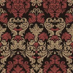 Seamless retro barocco background