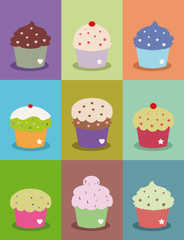 cute cupcake frame or poster for decor