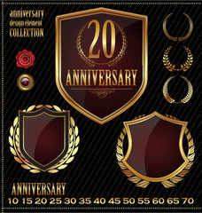 Anniversary design element collection red edition