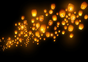 Flying Chinese Lanterns © James Thew