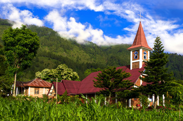 Catholic Church Samosir Island.