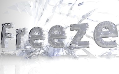 3D Freeze Text Background