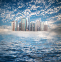 modern city skyline ,shanghai pudong, China.