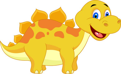 Cute dinosaur cartoon © tigatelu